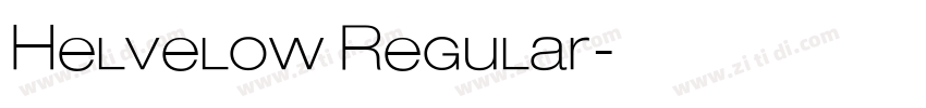 Helvelow Regular字体转换